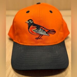 Vintage Baltimore Orioles Orange and Black Snapback Hat